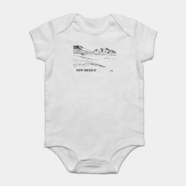 New Mexico USA Baby Bodysuit by Lakeric